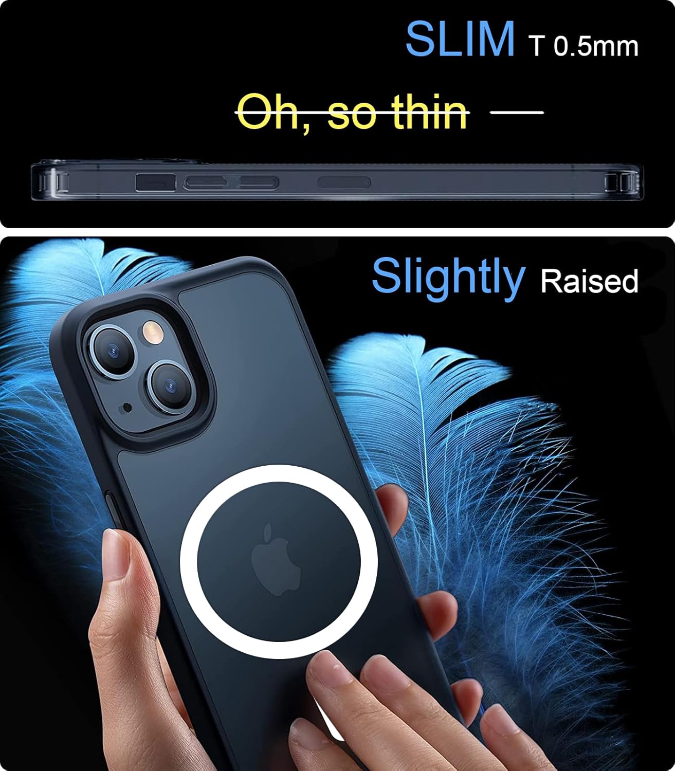 Metal Ring Compatible with MagSafe Sticker Designed for iPhone 12~17, Circle Magnetic Magnet Adapter Rings for Phone Case (White)